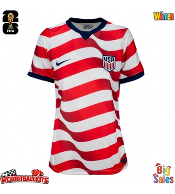 United States Replica Home Stadium Shirt for Women World Cup 2026 Short Sleeve